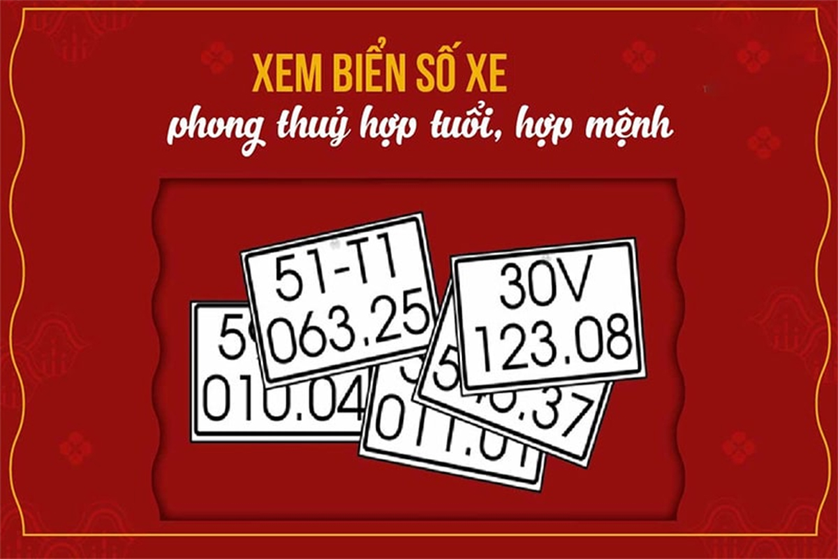 biển số xe hợp cho người mệnh Mộc