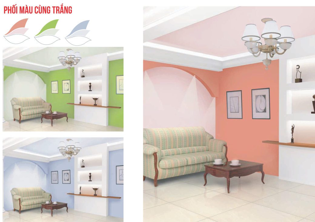 Màu sắc trong nội thất nhà ở
